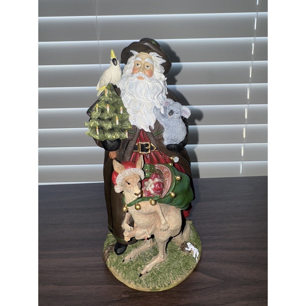 Pipka 1996 Aussie Santa Figurine Limited Edition Memories of Christmas 9.5in‎